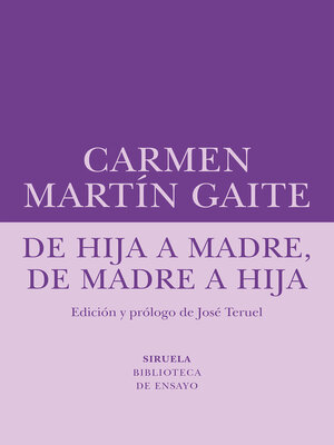 cover image of De hija a madre, de madre a hija